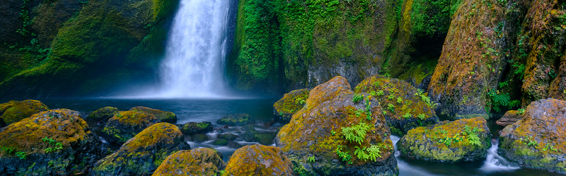 Wahclella Falls for the favorite images portfolio